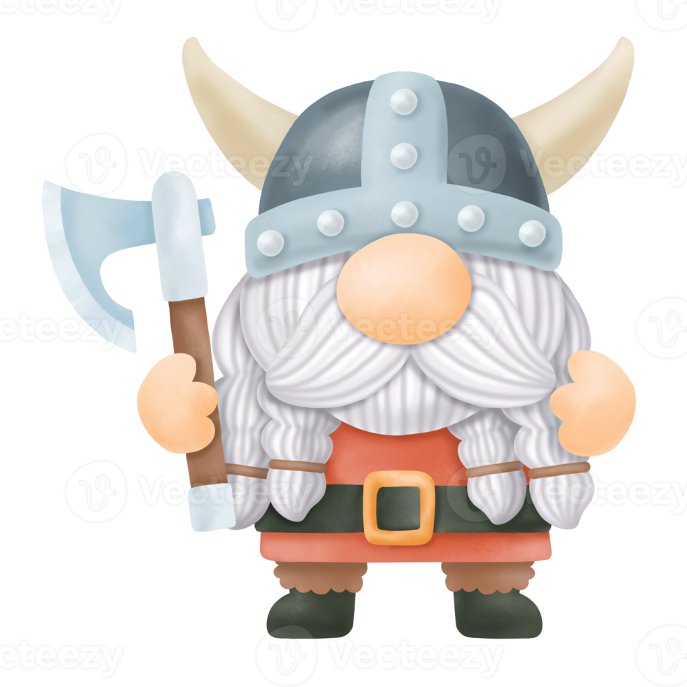 Gnomes Viking Watercolor Clipart png