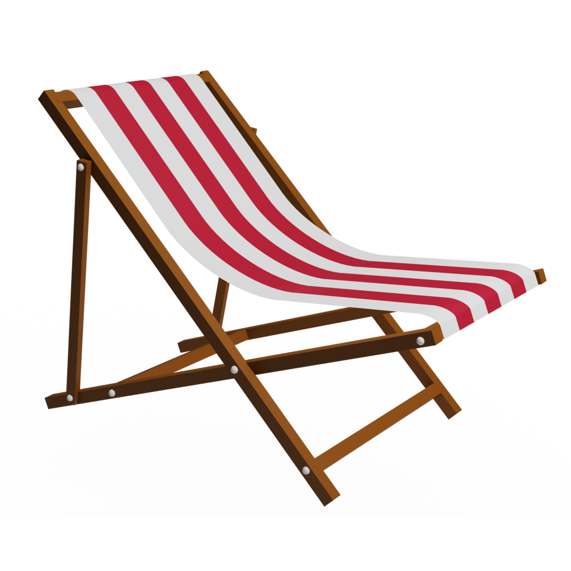 Beach chair in 3d render realistic 11999027 PNG