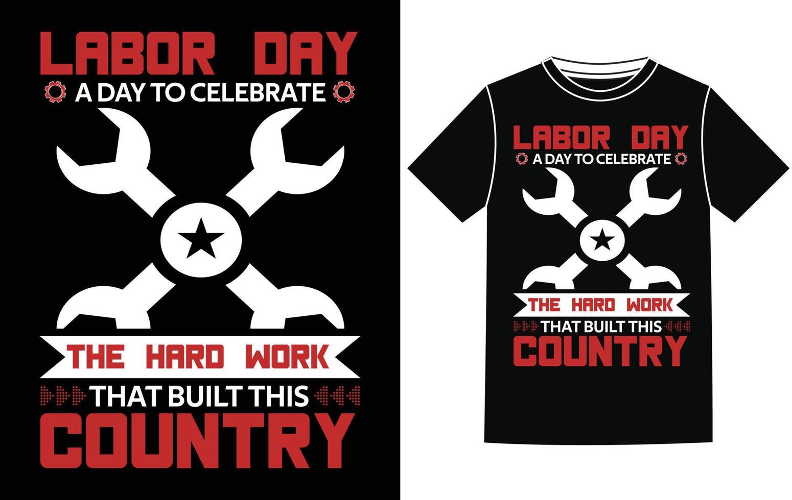 labor day t shirt design vector