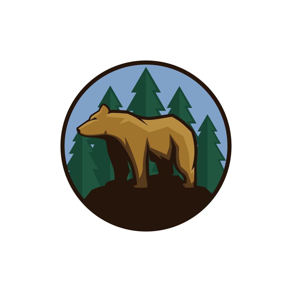 Wild Bear Logo vector template