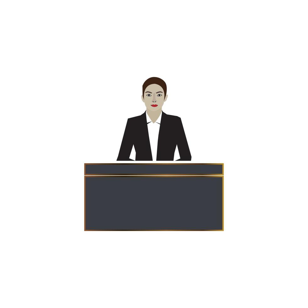 Reception icon  vector illustration template design