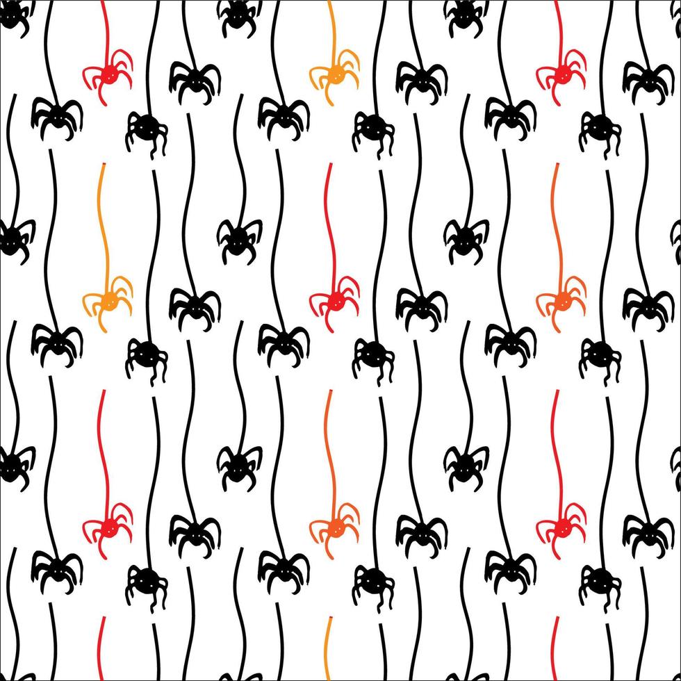 Spider web seamless pattern vector
