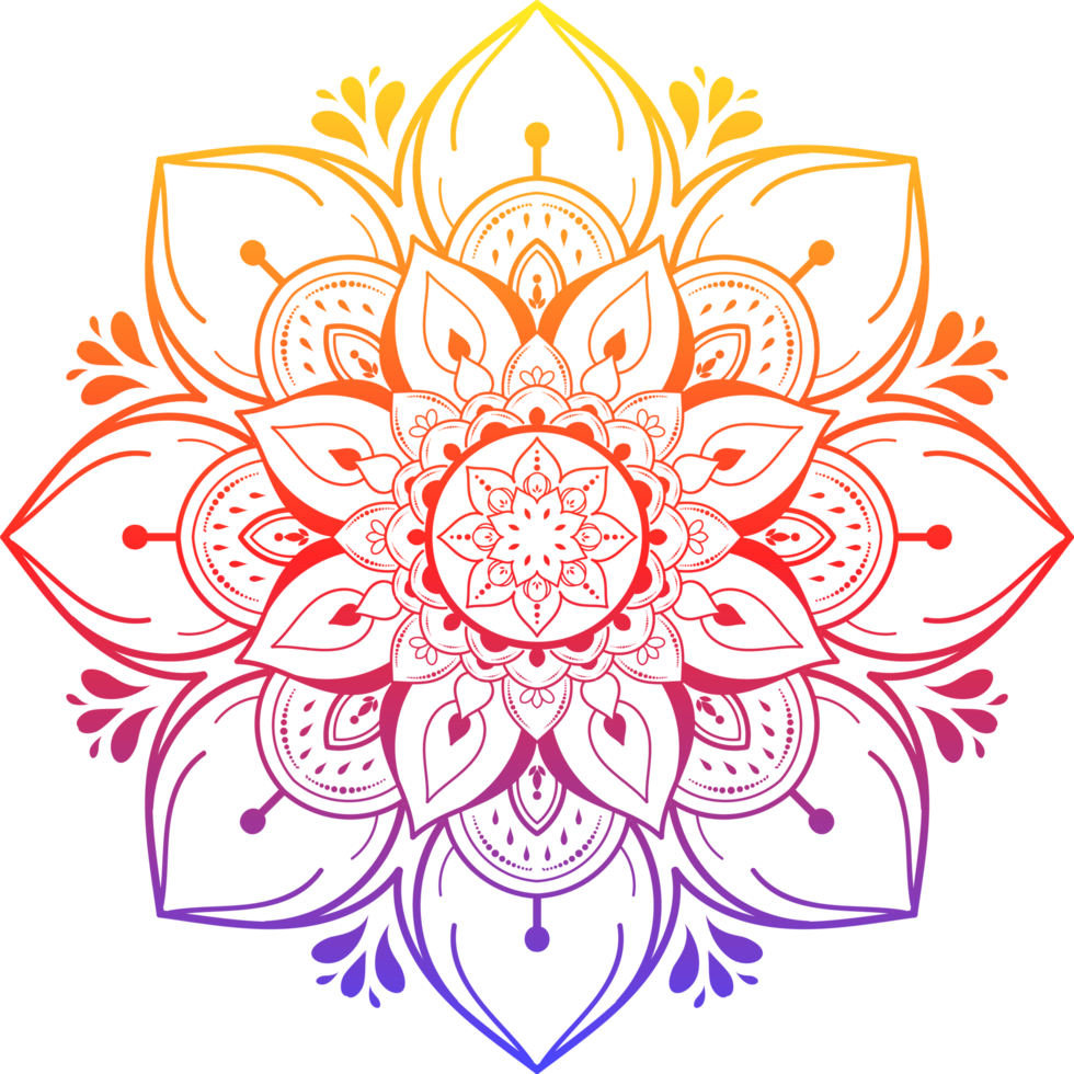 mandala para design desenhado à mão png