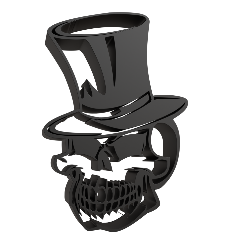 3D illustration skull symbol png