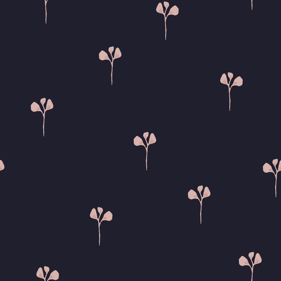 Seamless floral pattern in boho style. vector