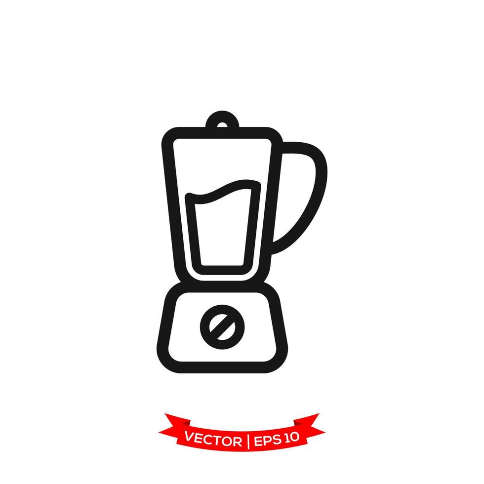 blender illustration in trendy flat style vector