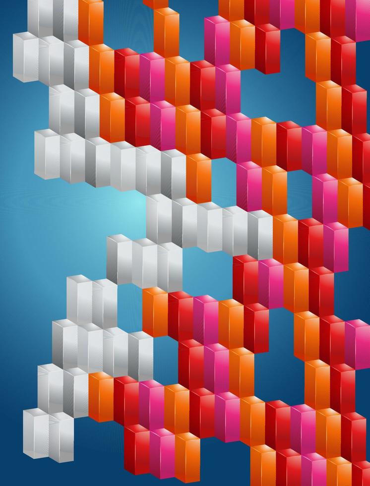 3D vector abstract geometric background design