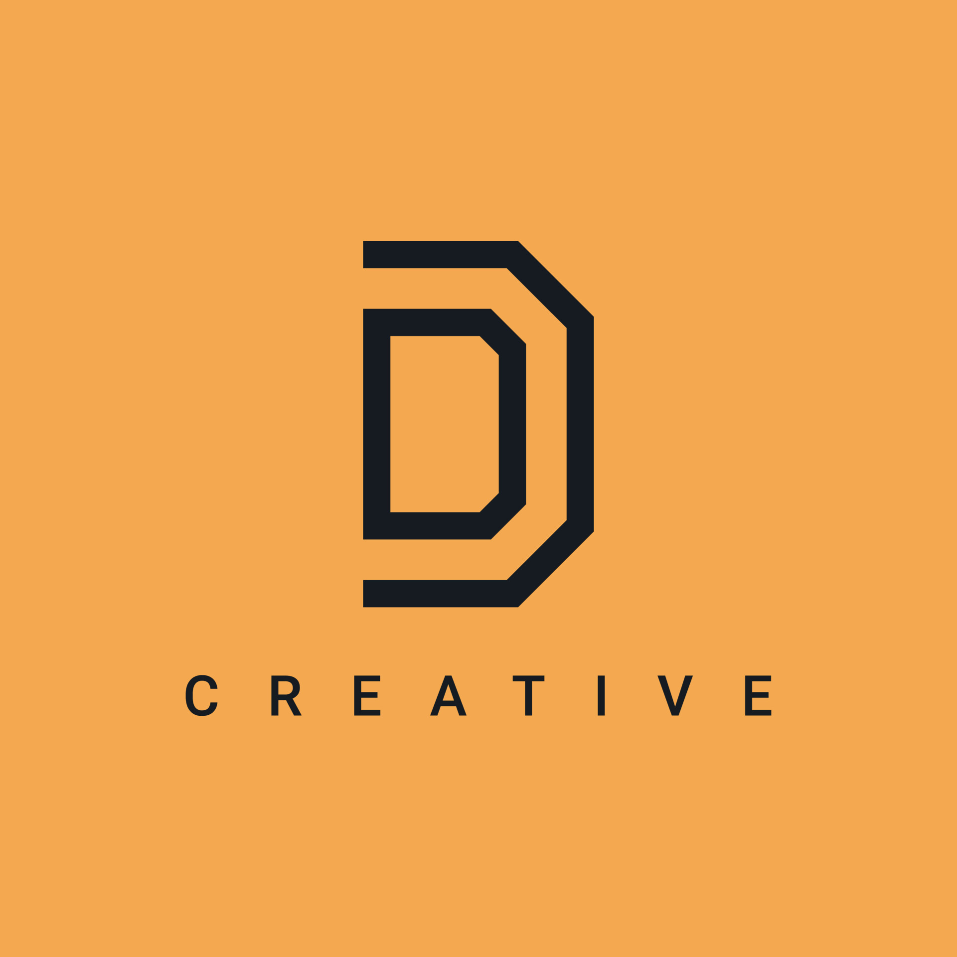 D Letter Icon Symbol Logo Design, Minimalist and Creative Line Type
