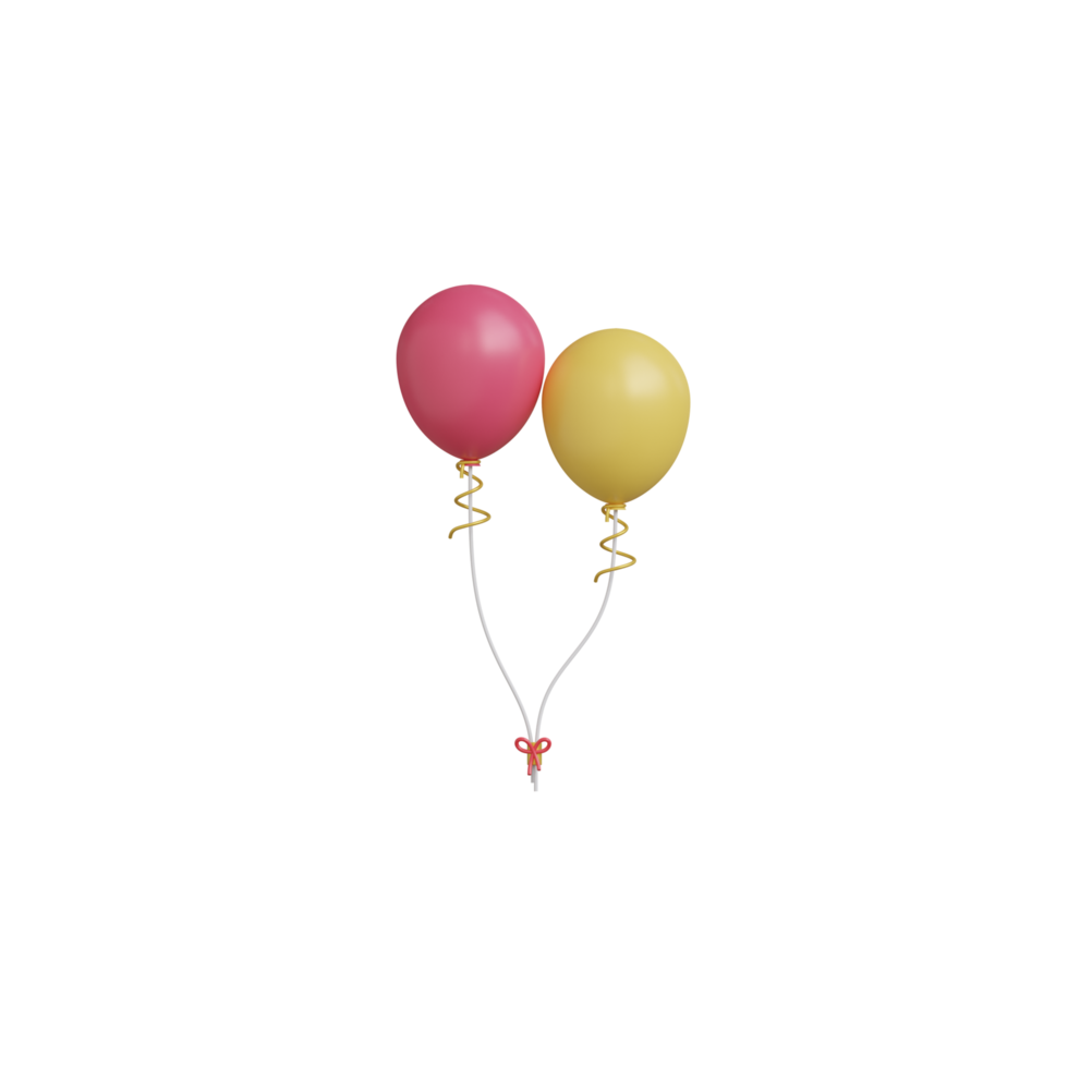 3D Balloon Object png