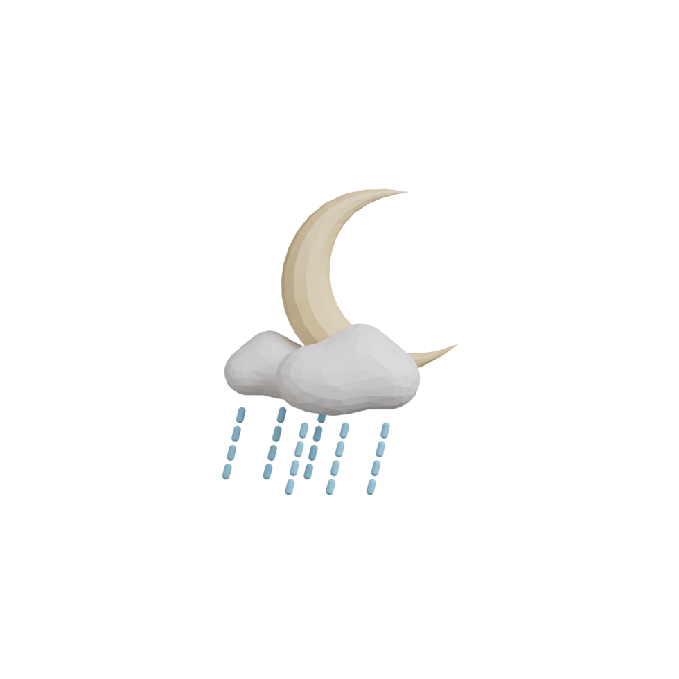 3d Rain Icon png