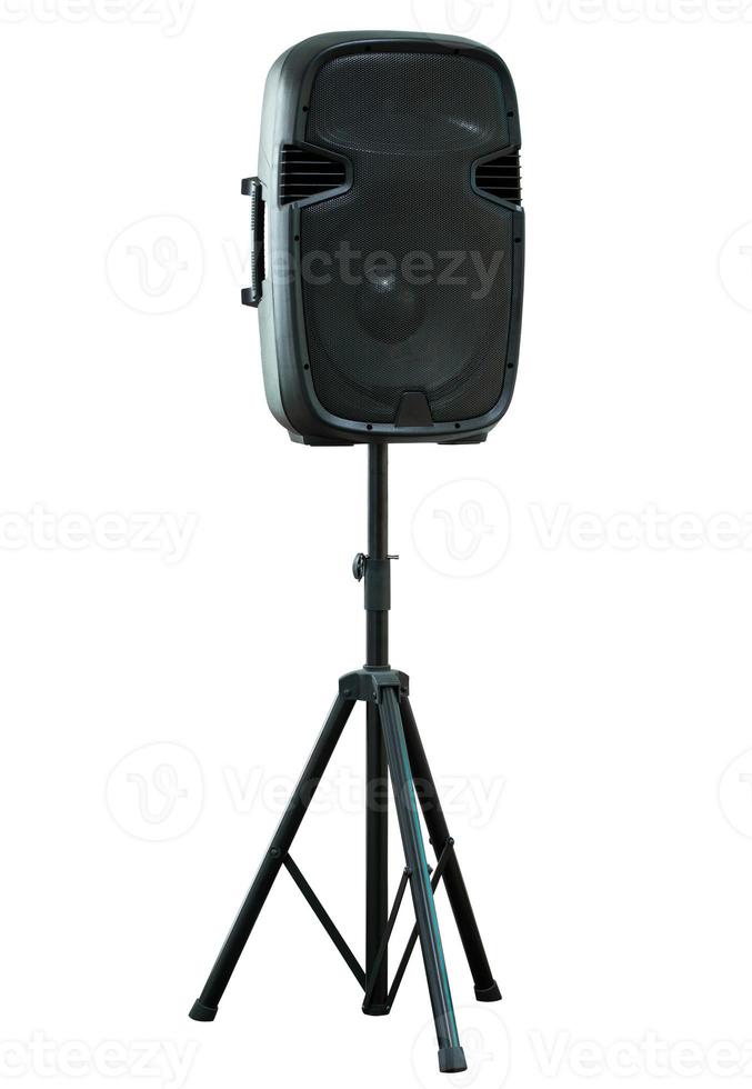 sound speaker isolated on white with clipping path photo