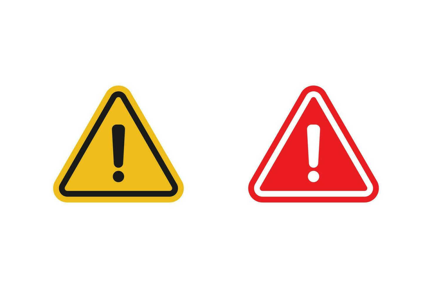 Warning icon sign vector design on white background