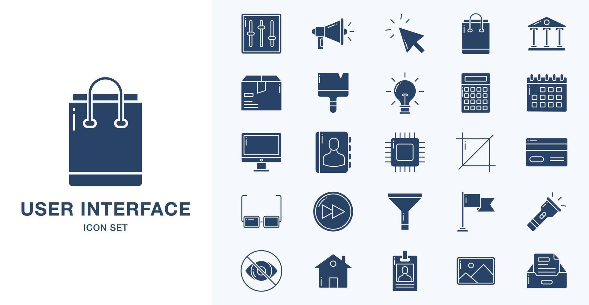 Basic ui, Essential, Icon, web, icon set, solid icon set vector