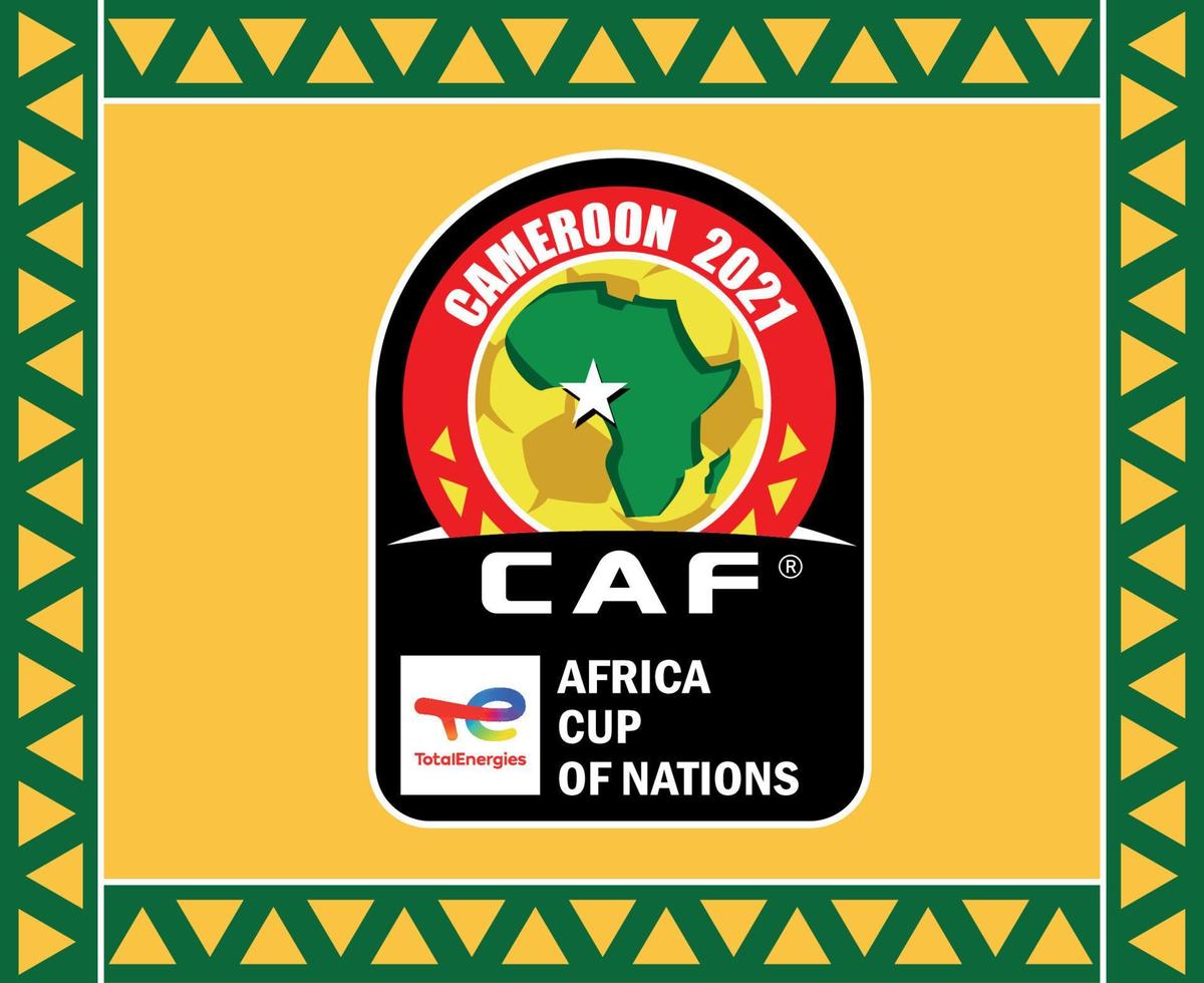 puede camerún 2021 símbolo logo copa africana fútbol diseño vector ilustración