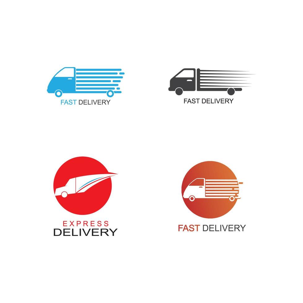 Delivery truck icon vector