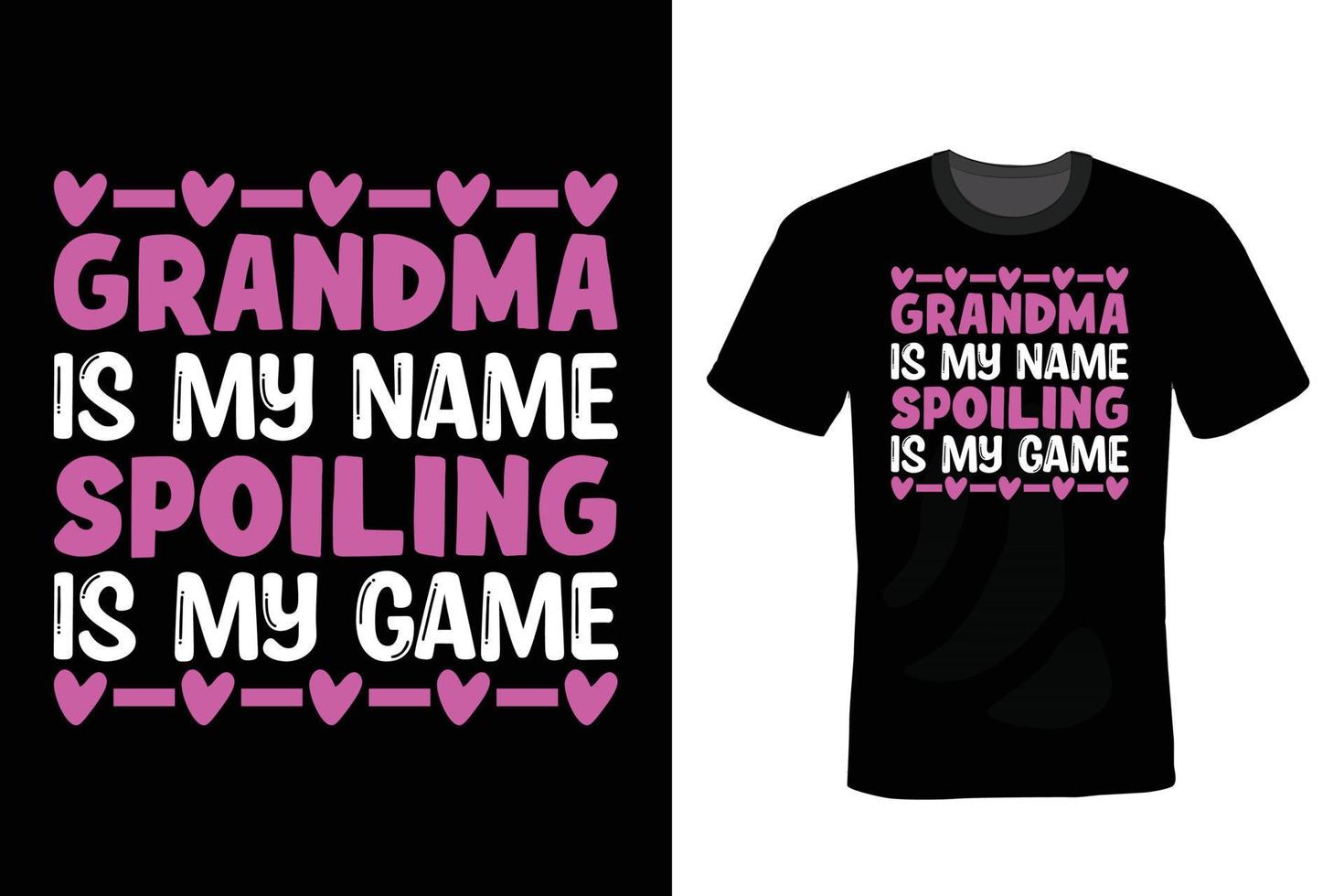 diseño de camiseta de abuela, vintage, tipografía vector