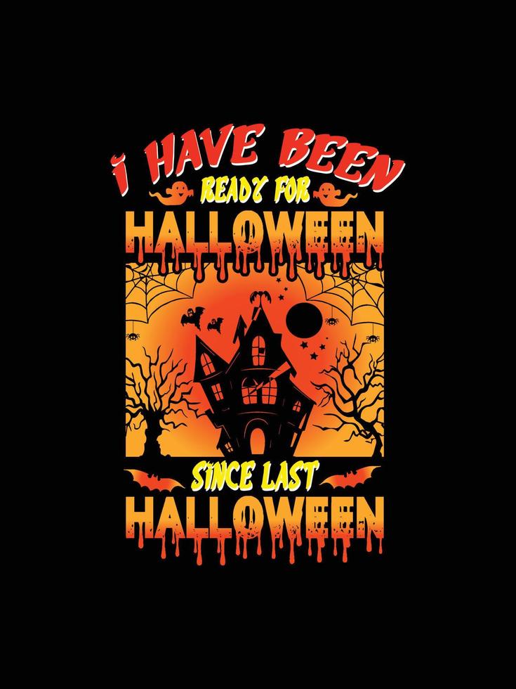 Halloween horror vintage t-shirt design, scary print template vector graphics, high-quality typography illustration shirt design