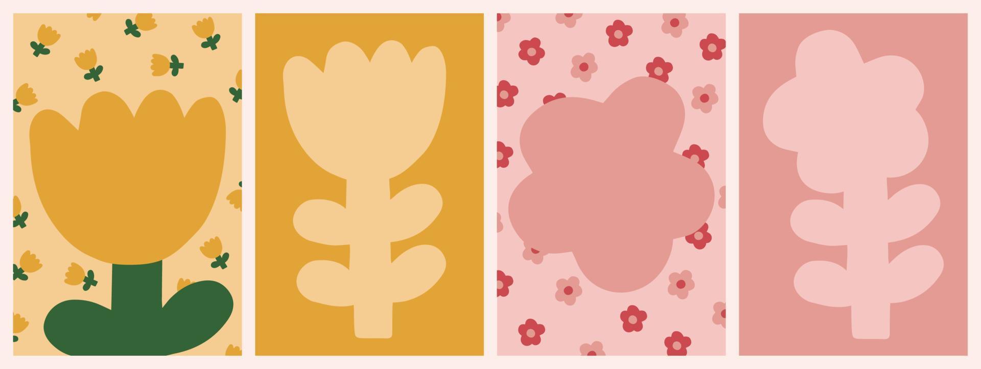 Set of cute children memo scrapbook and notes templates vector