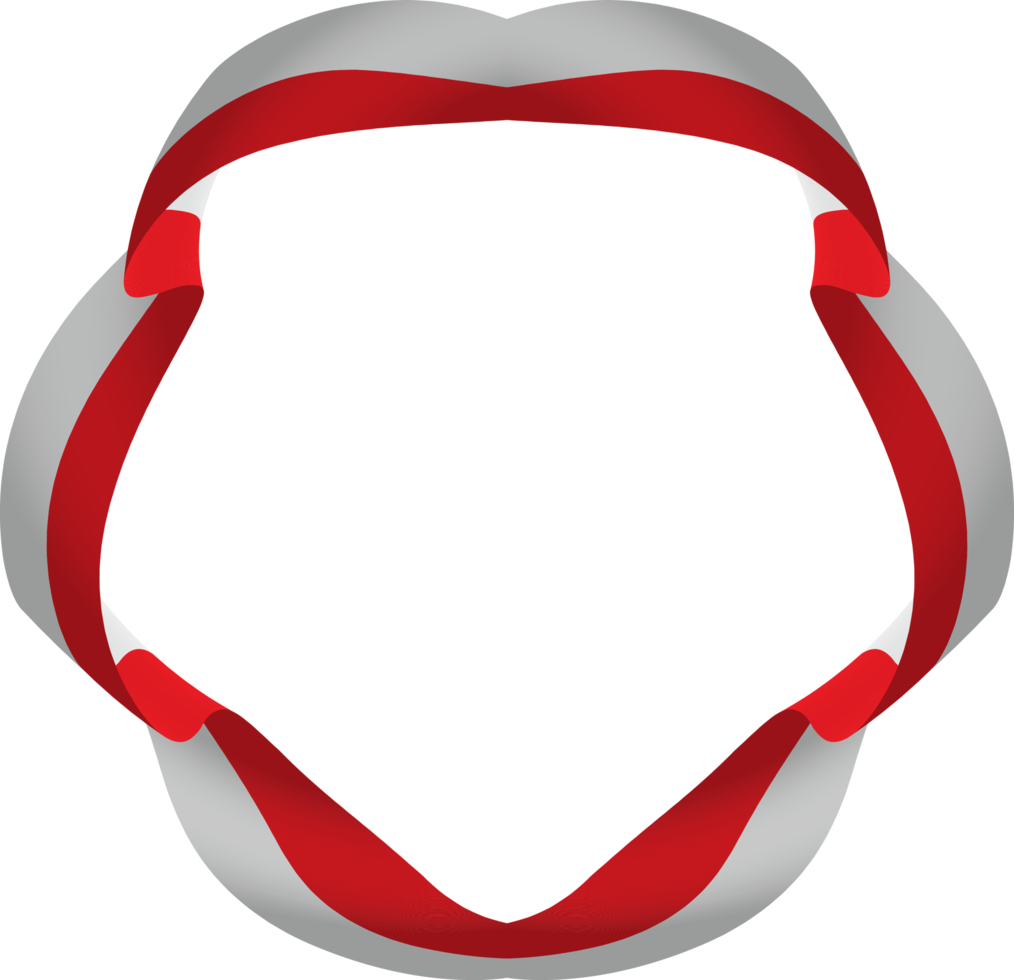 Indonesia flag frame png