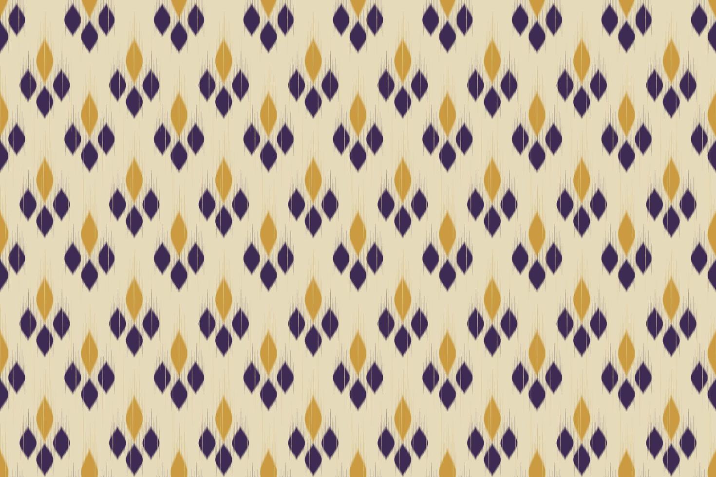 Ikat ethnic Indian seamless pattern. Design for background, wallpaper, vector illustration, fabric, clothing, batik, carpet, embroidery.