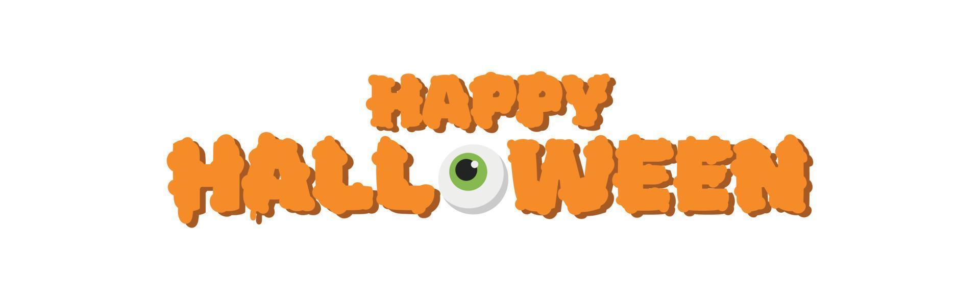 Congratulations on the holiday of the dead, happy Halloween - Vector