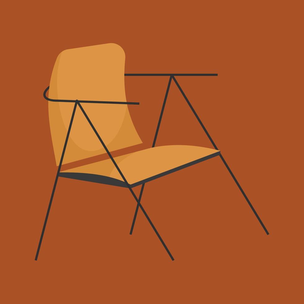 Flat illustration of Chair vector