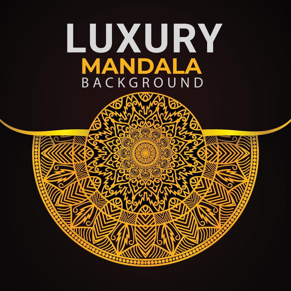 Luxury Very beatiful mandala background with golden color arabesque pattern Arabic Islamic east style. Ramadan Style Decorative mandala. Mandala for print. vector