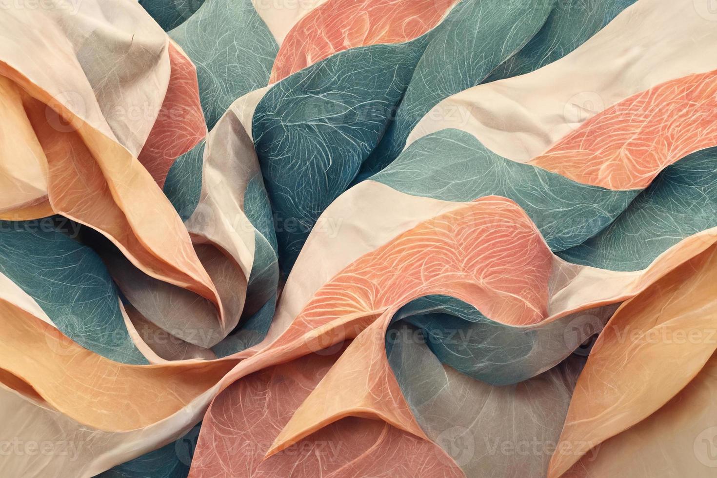 Abstract background from folded fabric with pastel tones photo