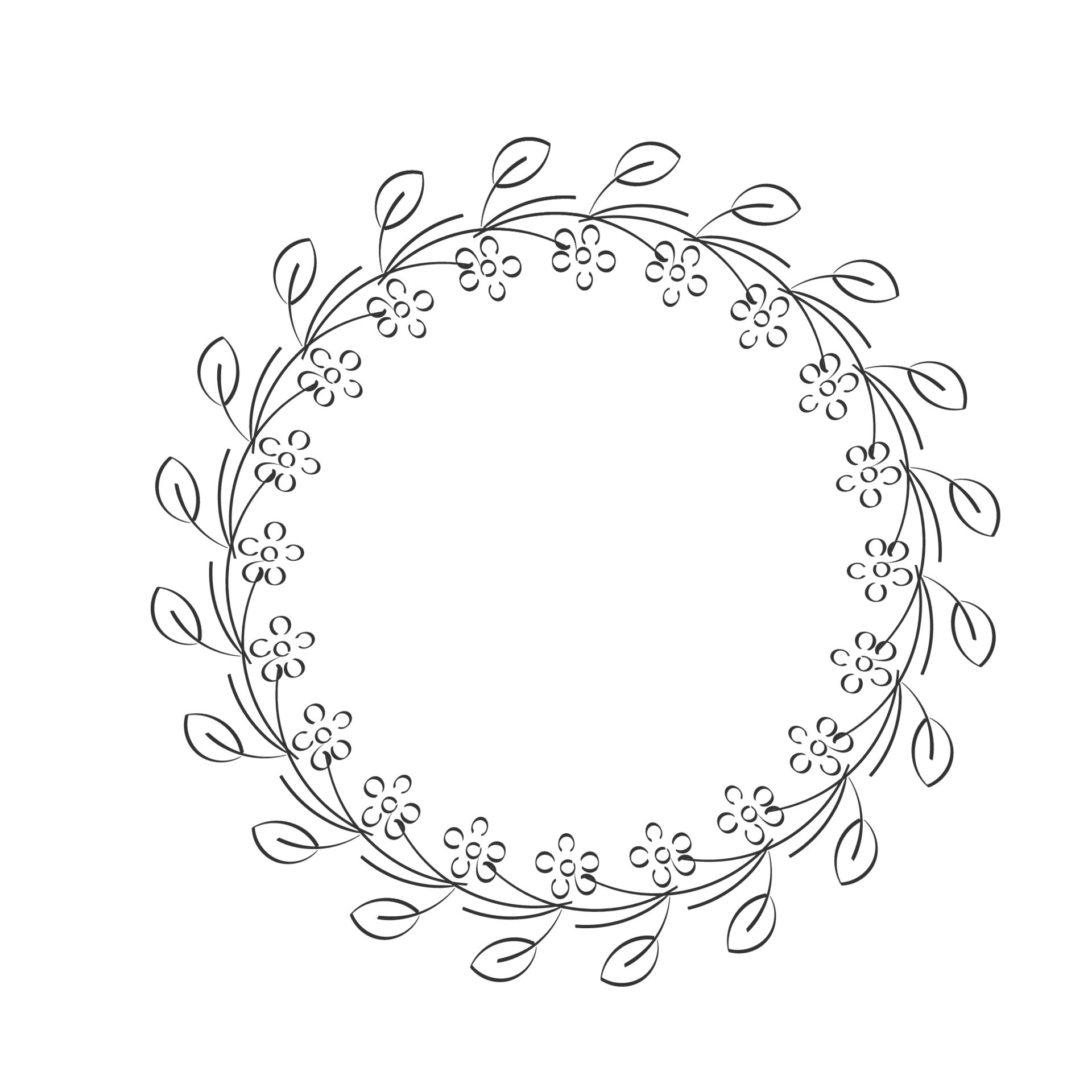 Floral vintage decorative floral frame. 12001022 Vector Art at Vecteezy