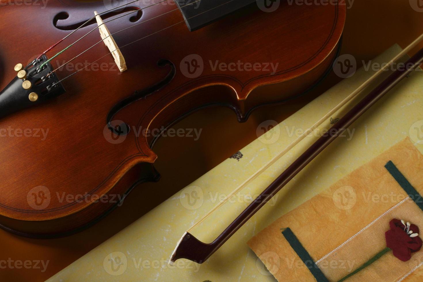 violin and bow photo