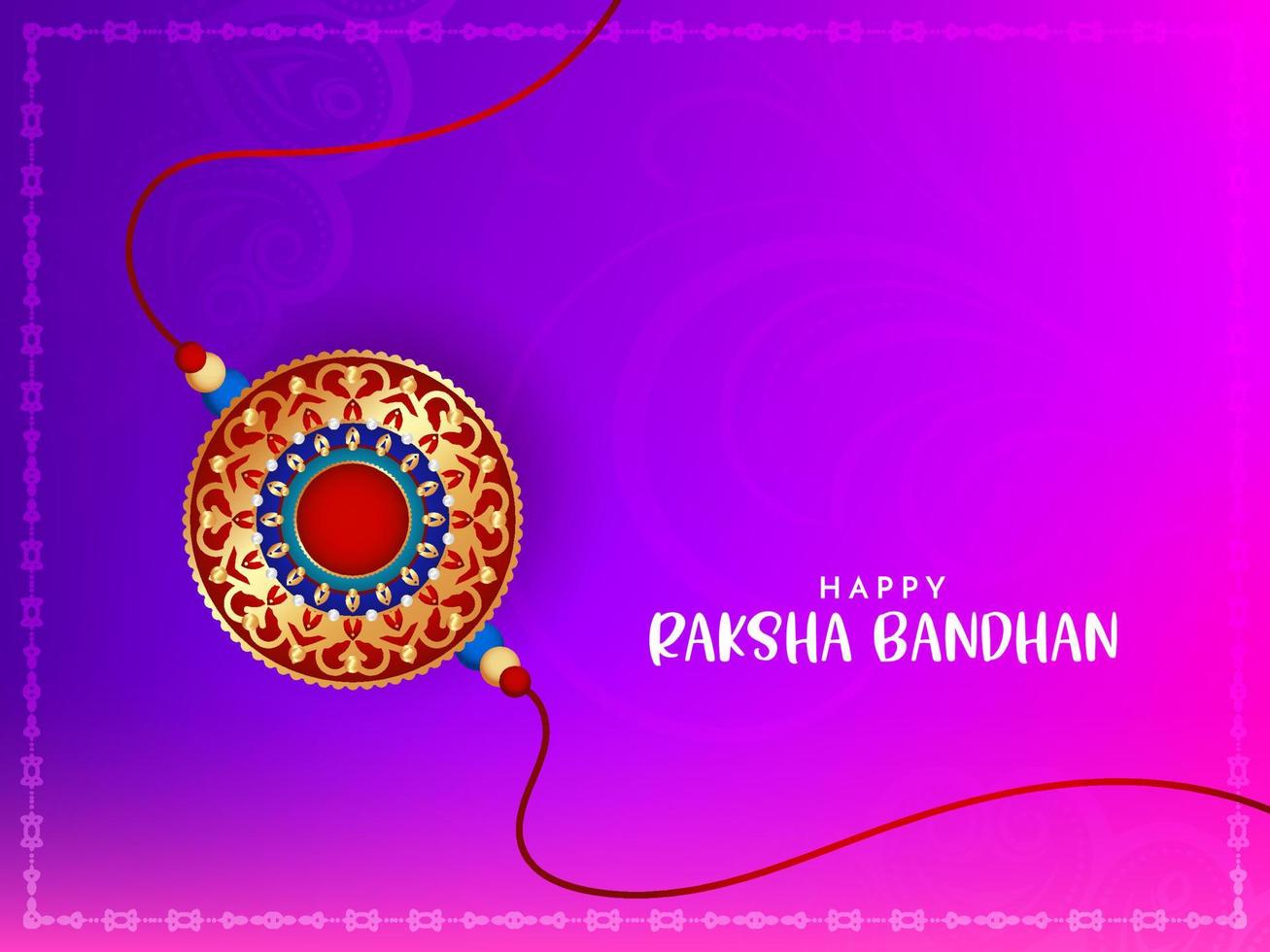 Happy Raksha Bandhan religious festival beautiful background vector