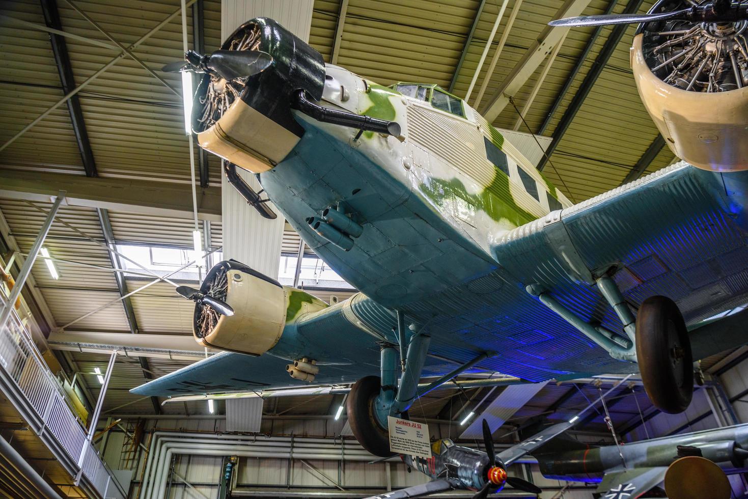 SINSHEIM, GERMANY - MAI 2022 transport medium bomber aircraft Junkers JU 52 3m photo