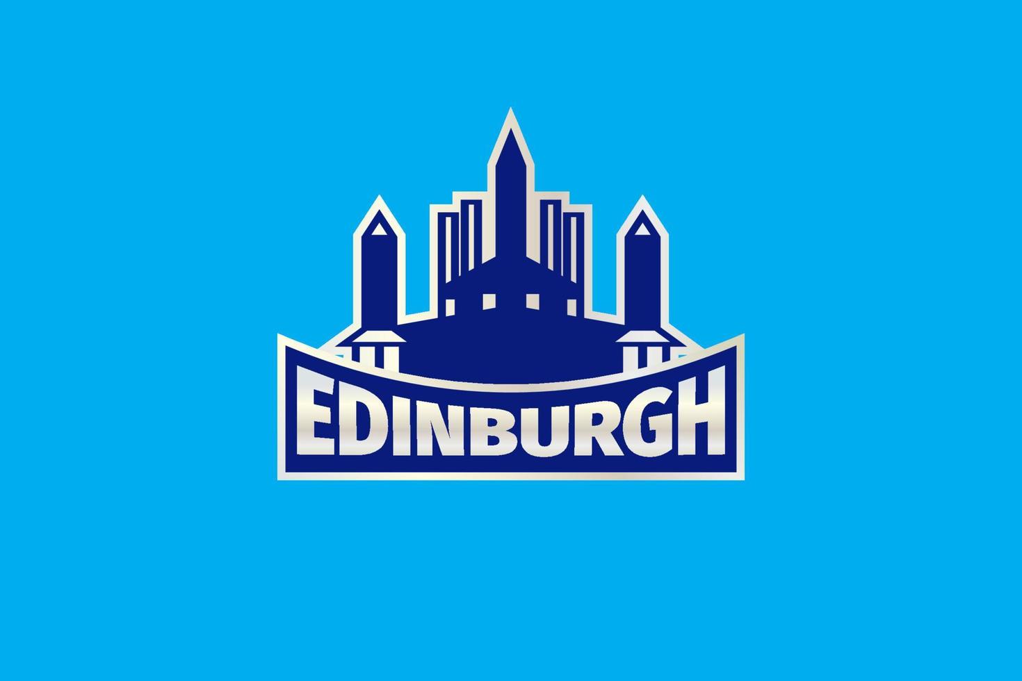 Vector de plantilla de logotipo de insignia de Edimburgo