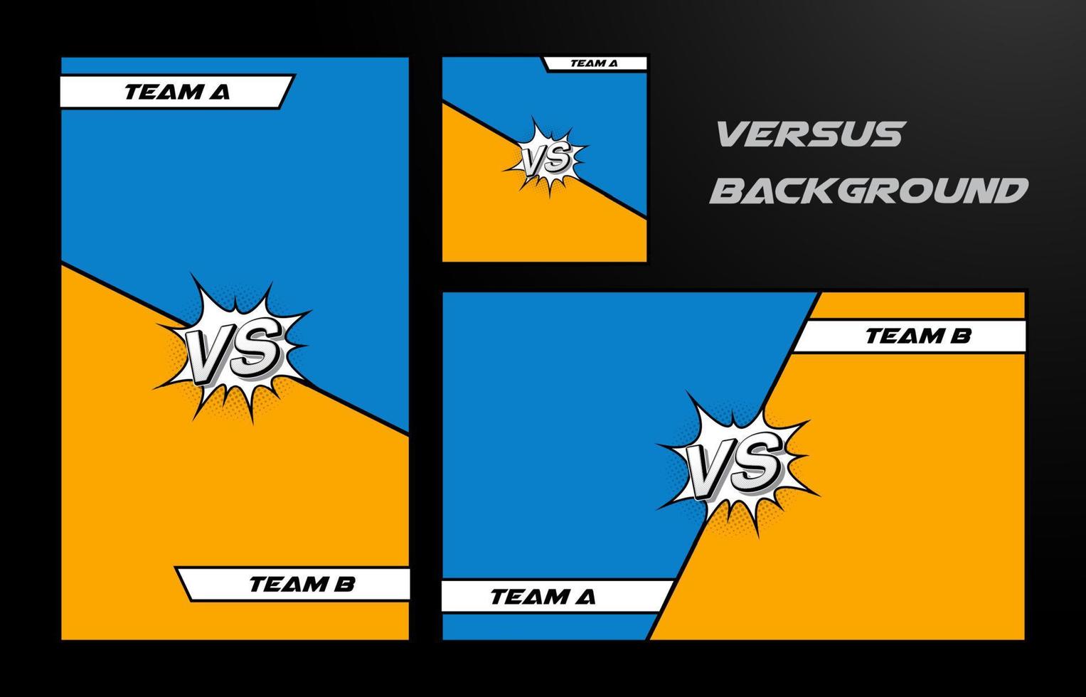 VS Versus Battle Fight Background Design. vector