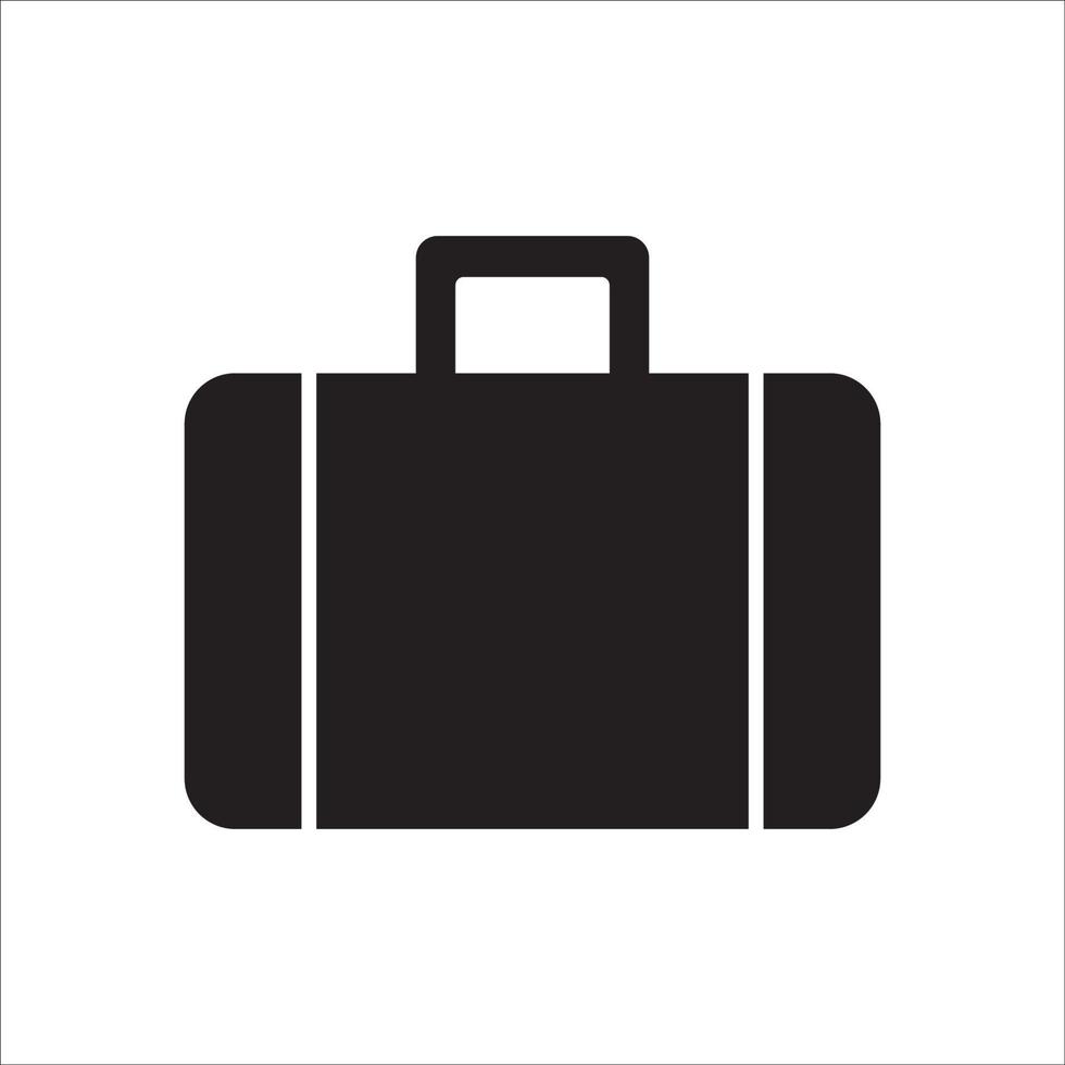 diseño de vector de logotipo de icono de maleta