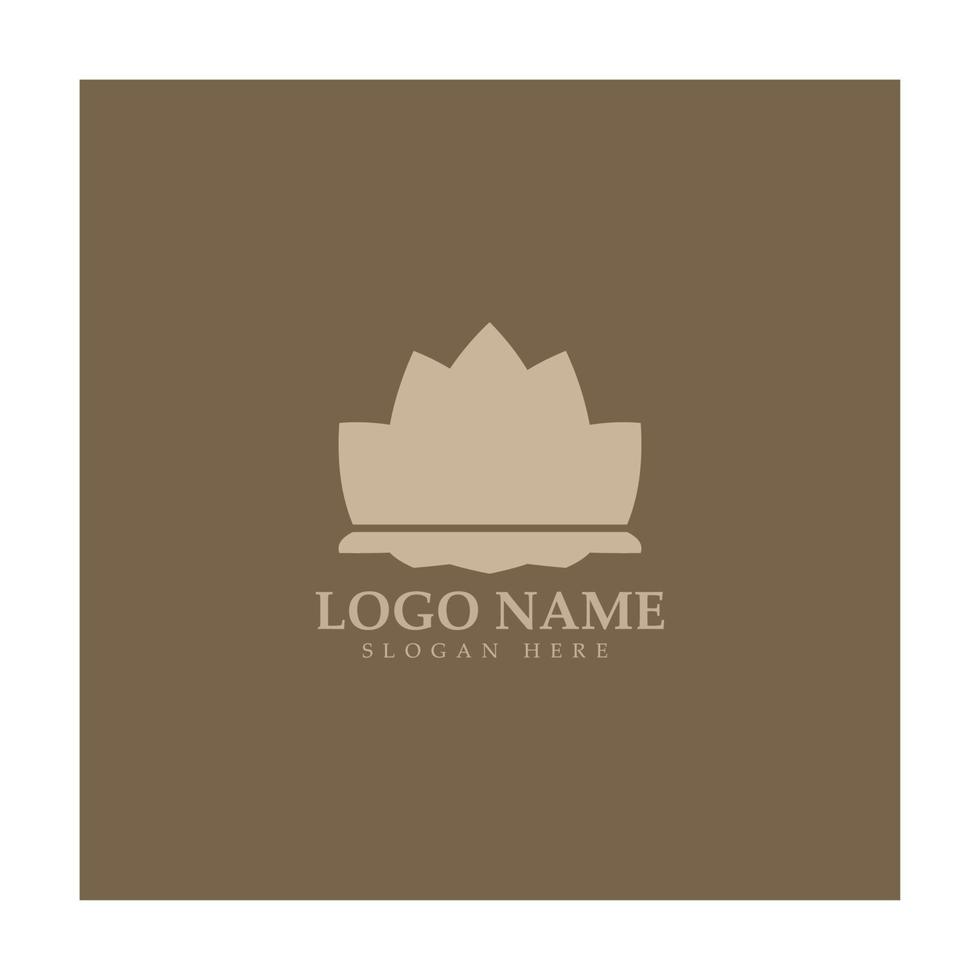 Flower logo vector illustration design icon template