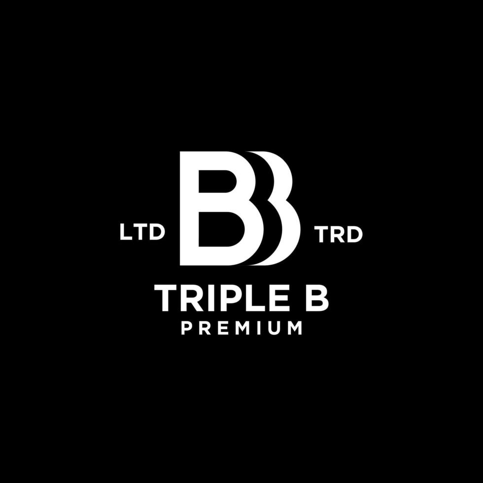 Triple B bbb Letter Logo icon design 12001975 Vector Art at Vecteezy