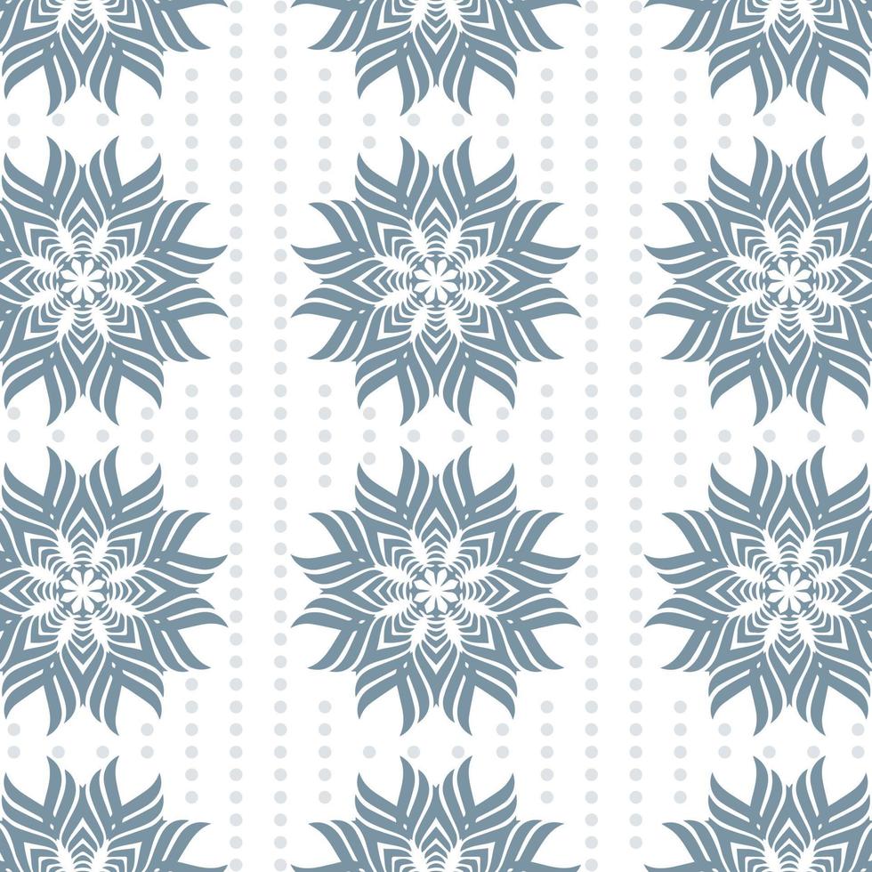 Flourish Mandala Seamless Pattern Design Illustration vector