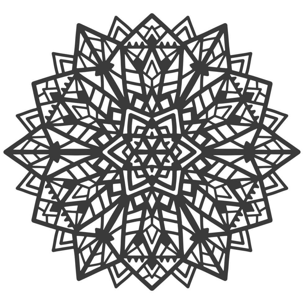 Decorative circle ornament mandala in Diwali style. vector