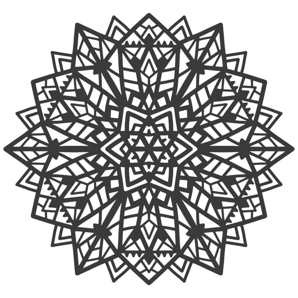 círculo decorativo ornamento mandala en estilo diwali. vector