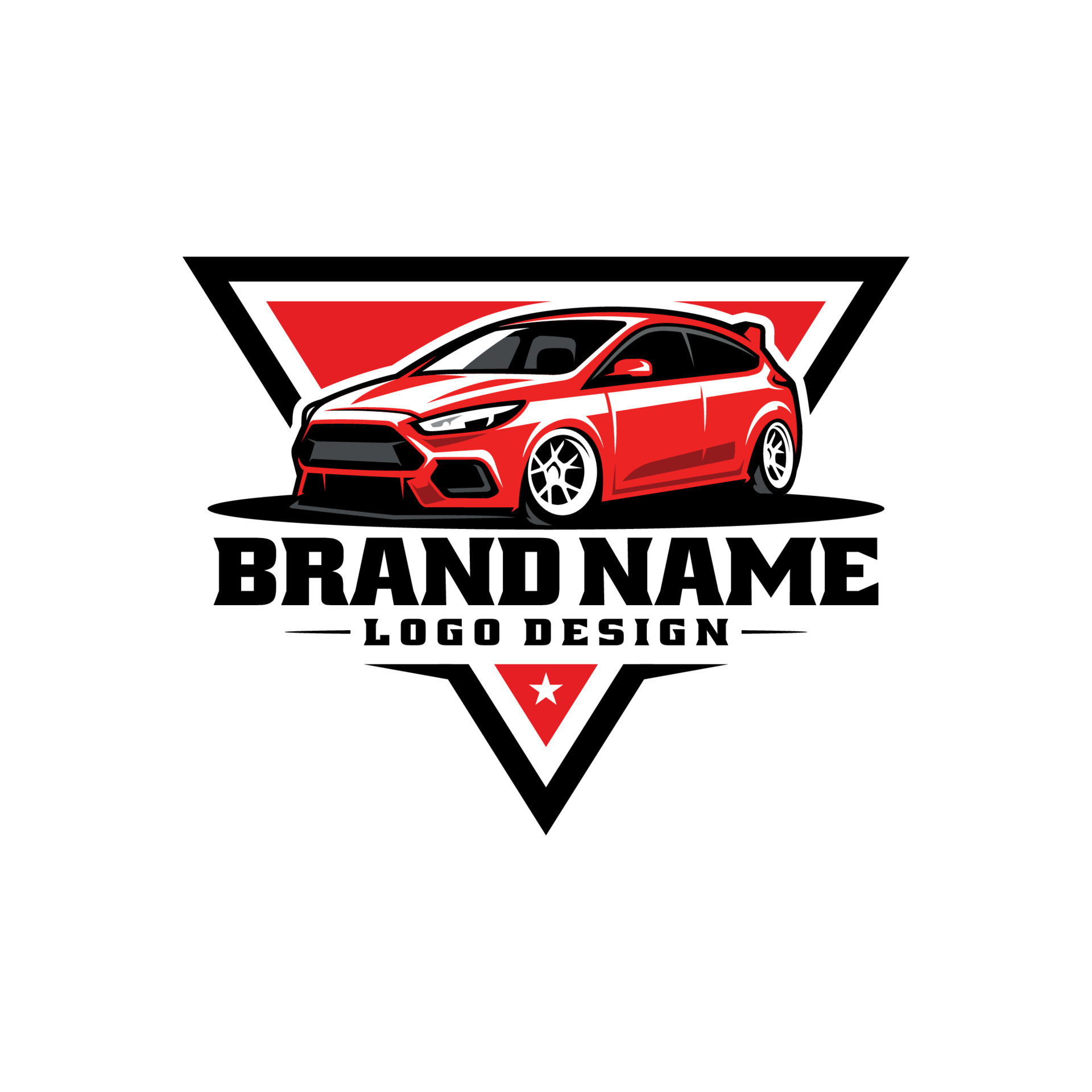 ready made logo of red car automotive bussines related 12002059 Vector