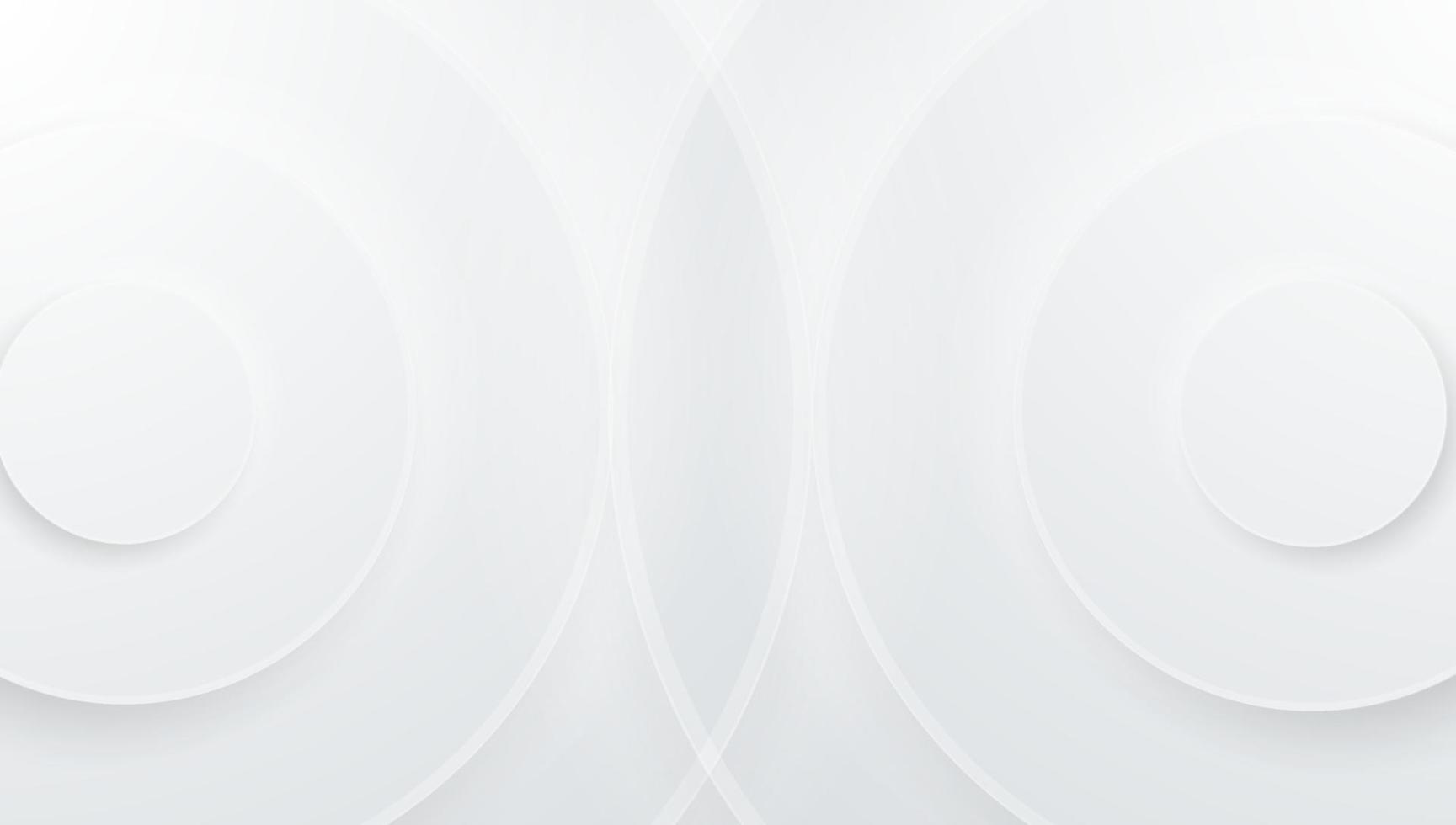 minimalista y elegante, moderno fondo blanco forma de círculo abstracto con superposición de sombra efecto de línea dorada diseño ilustración vectorial vector