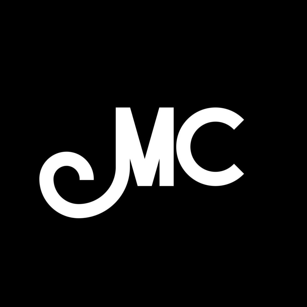 MC Letter Logo Design. Initial letters MC logo icon. Abstract letter MC minimal logo design template. M C letter design vector with black colors. mc logo