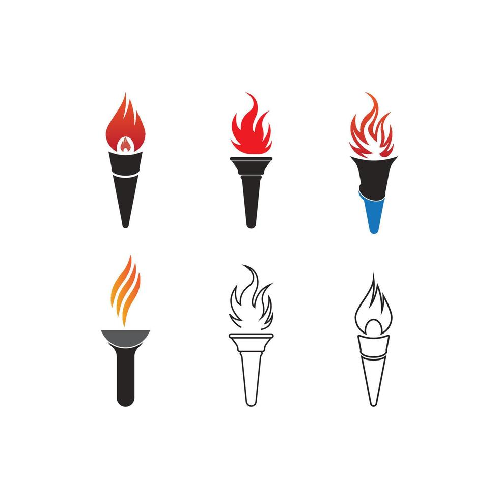 torch icon vector