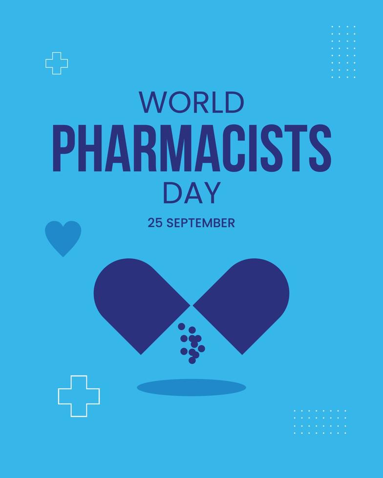 World Pharmacists Day Design vector