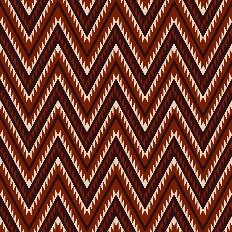 Fondo de patrón sin costuras en zigzag estilo color suroeste africano étnico. uso para telas, textiles, elementos de decoración de interiores, tapicería, envoltura. vector