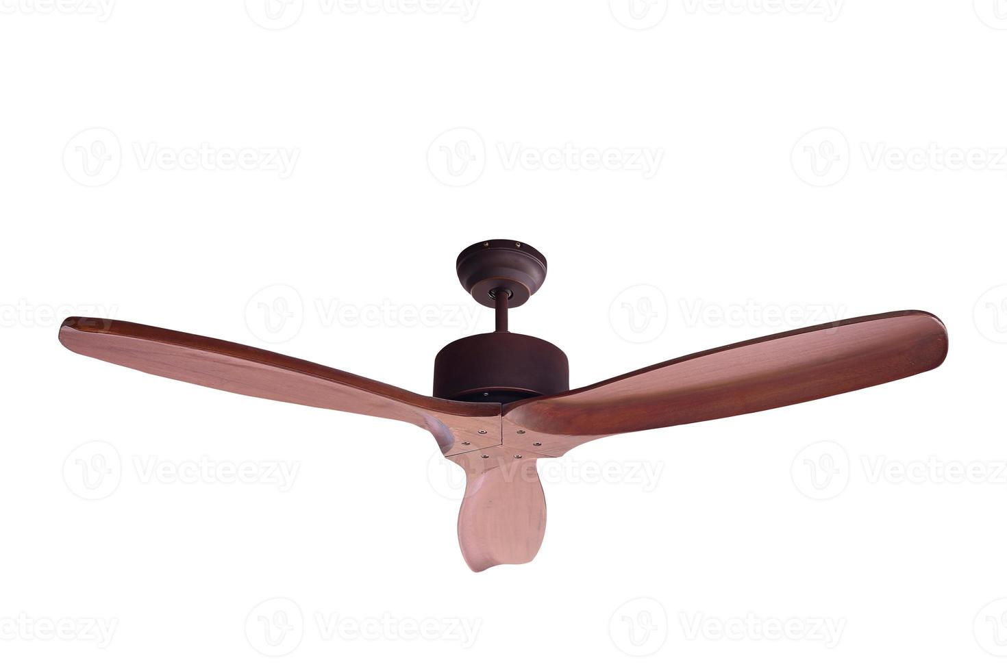Electric ceiling fan isolated. photo