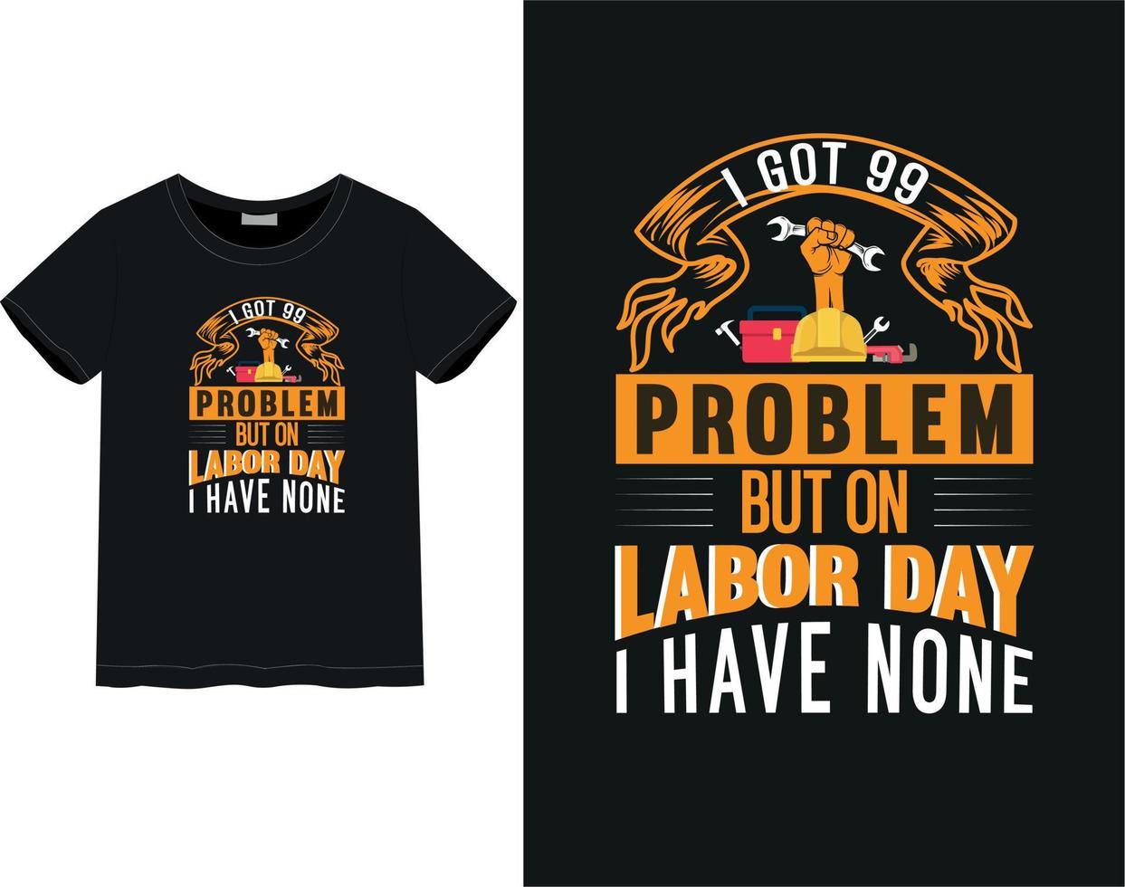 Labor day t-shirt vector