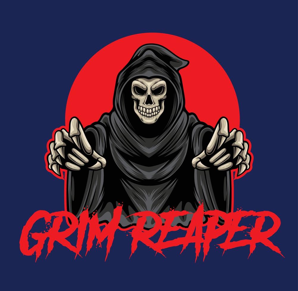 Scary Grim Skull vector
