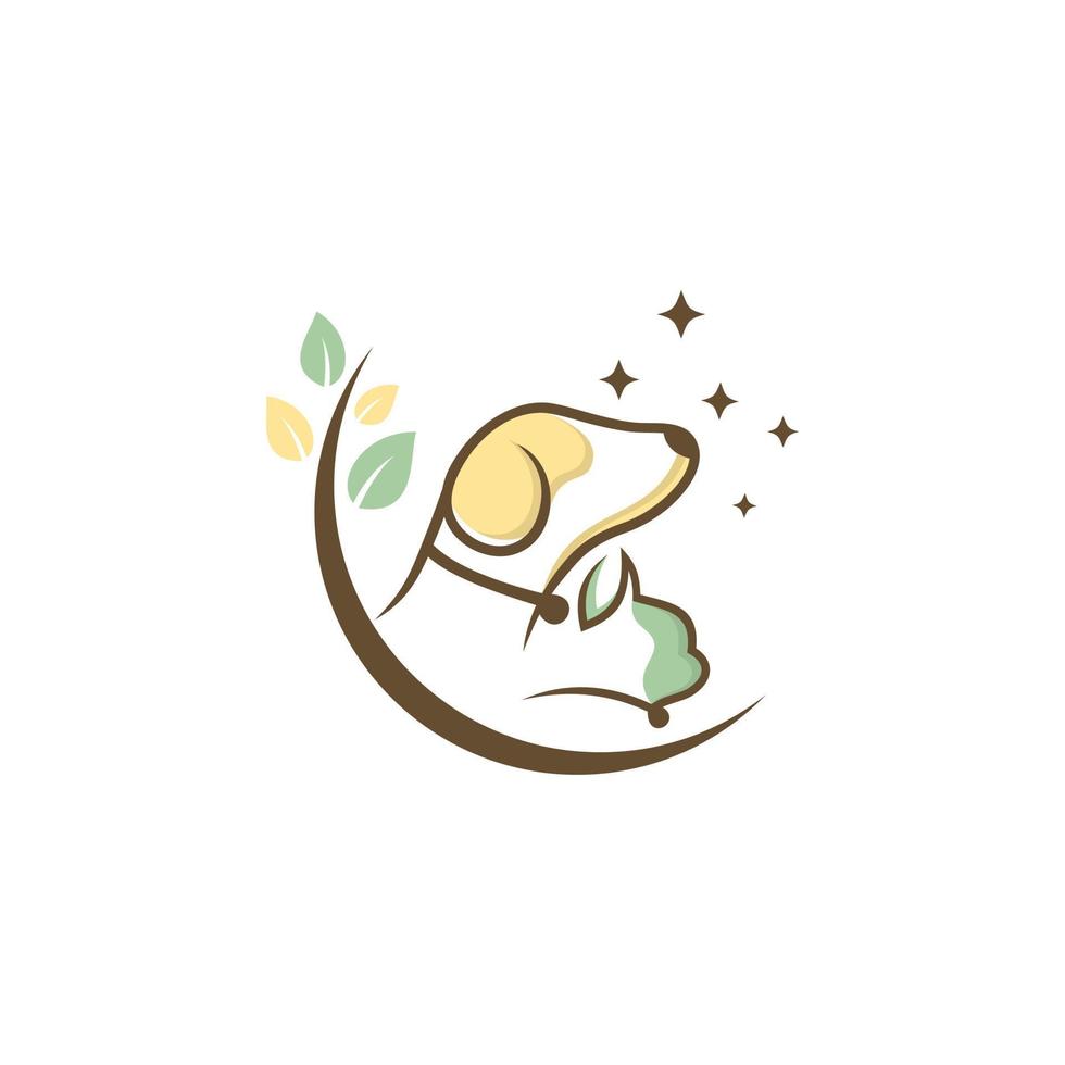 Pet logo design template vector